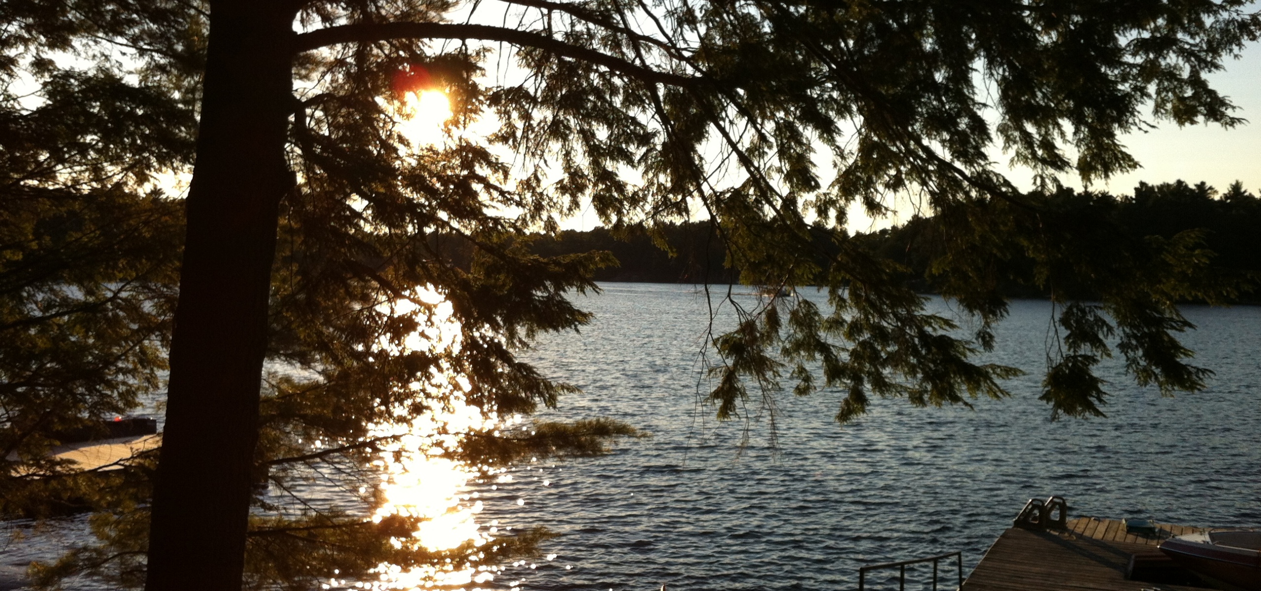 Sunset at Harris Lake